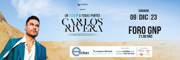 Concierto de CARLOS RIVERA en México 2023 | Foro GNP Seguros MÉRIDA