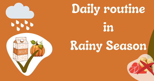 Daily routine in the rainy season