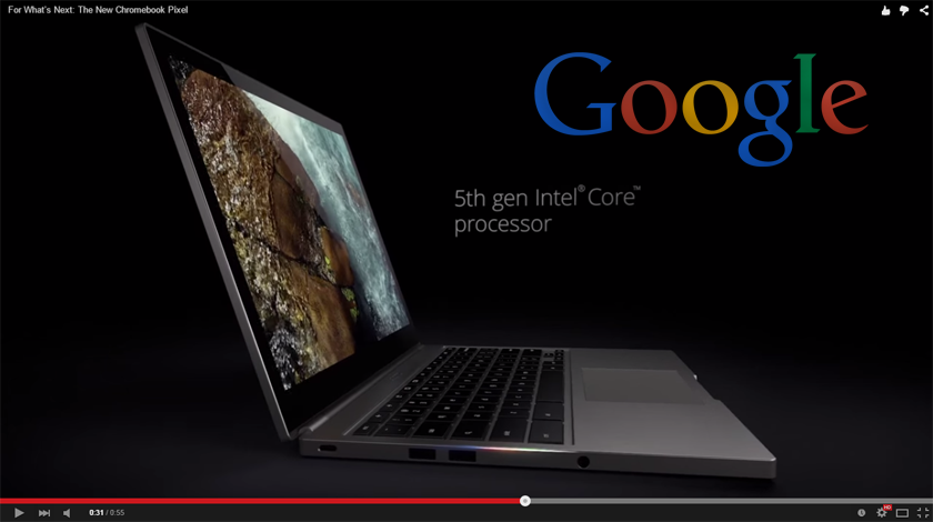 بالفيديو : جووجل تطلق الجيل الثاني من حواسيب ChromeBook Pixel
