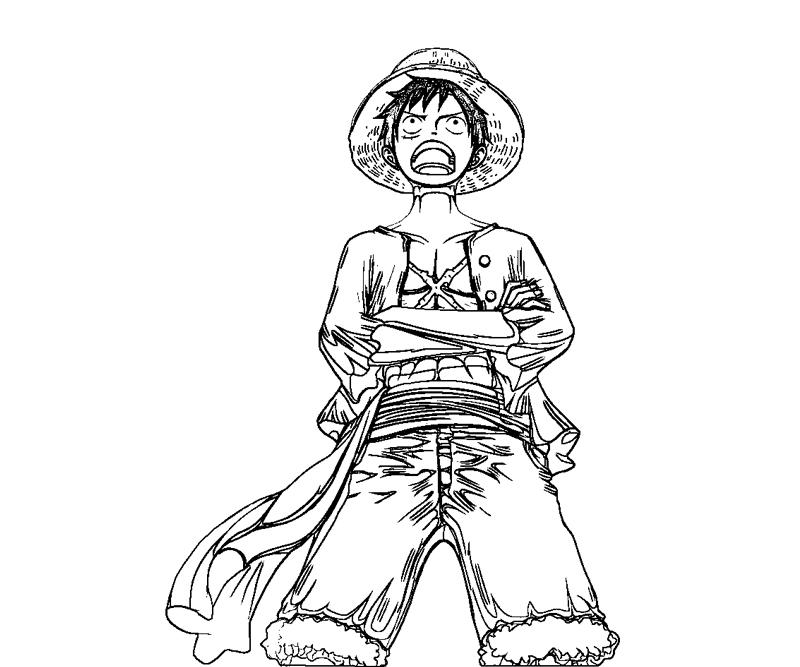 Printable Monkey D Luffy 24 Coloring Page