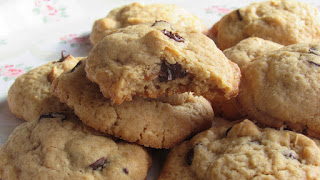 Galletas con chocolate y cacahuete, receta, cookies