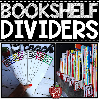 Classroom Library Bookshelf Dividers/Markers