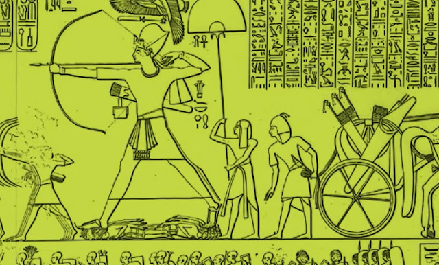 Gambar Relief Ramses III Melawan Bangsa Laut