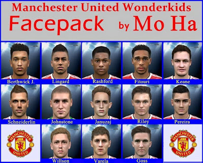 PES 2016 Manchester United Wonderkids Facepack by Mo Ha