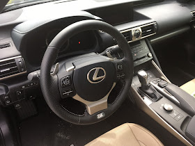 Interior view of 2017 Lexus IS 200t