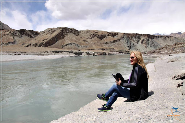 Confluência dos Rios Indus e Zanskar, em Ladakh, Índia.