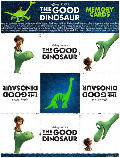 good dinosaur memory cards 