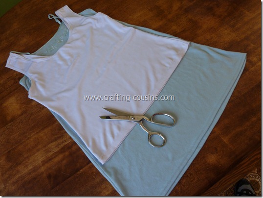 Crafty Cousins' ruffle tank tutorial (2)