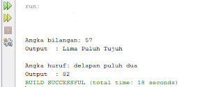 Output Java Untuk Merubah Bilangan Menjadi Teks