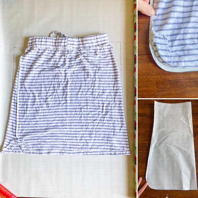 Draft your own pattern - DIY Drawstring Skirt tutorial - Blue Susan Makes