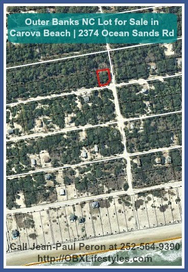 You will surely enjoy the privacy that this corner lot for sale in Carova Beach offers. 