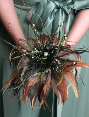 Feather Bouquets Are A Chic Alternative To Traditional Wedding Bouquets