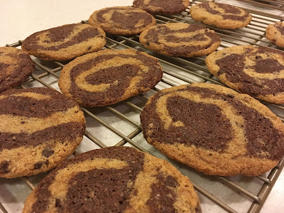 Gluten Free Brownie Chocolate Chip Swirl Cookies