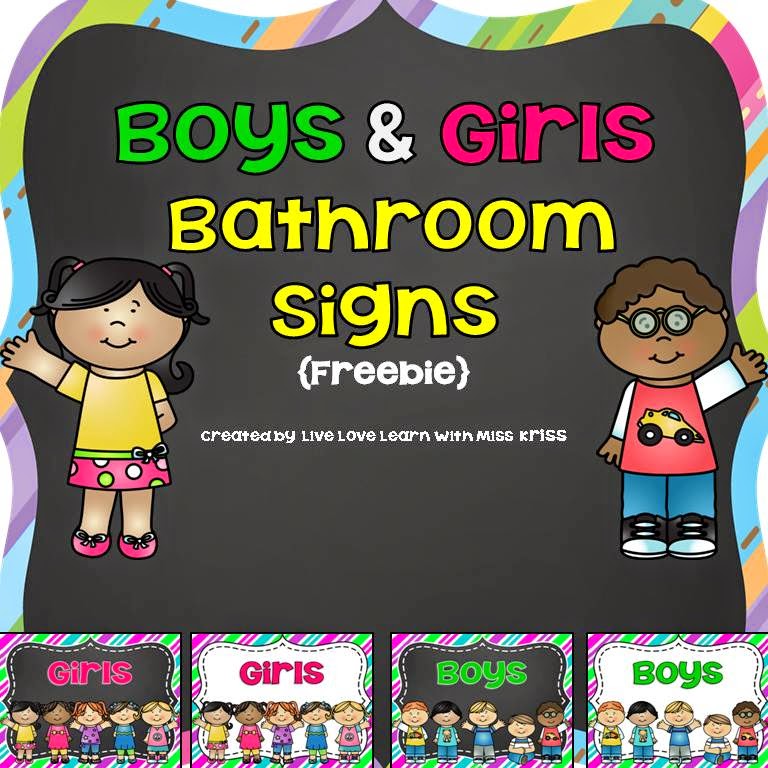 http://www.teacherspayteachers.com/Product/Boys-and-Girls-Bathroom-Signs-freebie-1271106