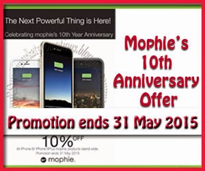 Mophie's 10th Anniversary Offer! 10 May 2015