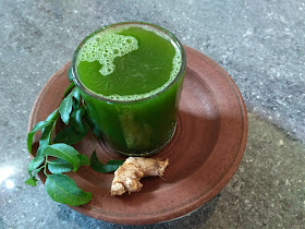 Curry leaves, Ginger juice