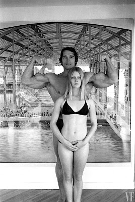Arnold Schwarzenegger with woman