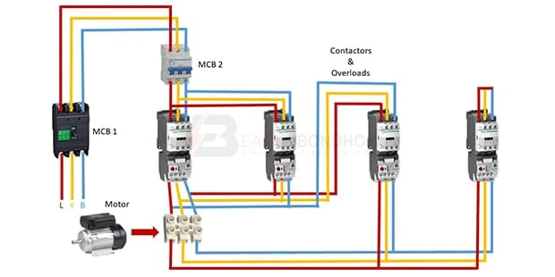 Forward Reverse Star Delta Control Circuit