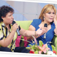 Abencia Meza y Alicia Delgado