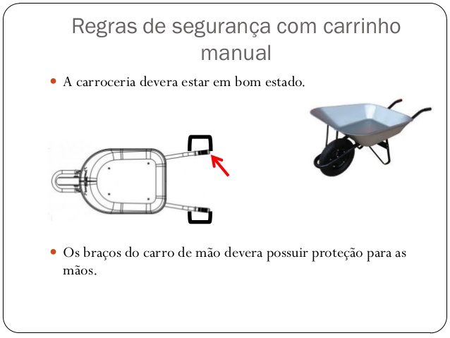 Proteção em carros manuais conforme NR 11