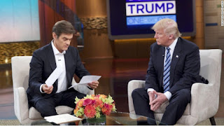 Donald Trump surprises Dr. Oz with results of recent physical.Donald Trump , Mehmet Oz,clinton