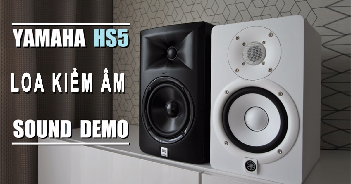 Loa Yamaha HS5 kiểm âm cho phòng thu STUDIO liền công suất