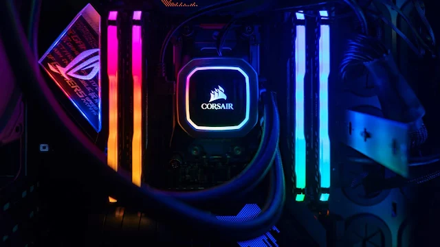 ROG, RepublicOf Gamers, Corsair, Neon, PC