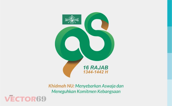 Harlah NU ke-98 16 Rajab 1442 H Tahun 2021 Logo - Download Vector File SVG (Scalable Vector Graphics)