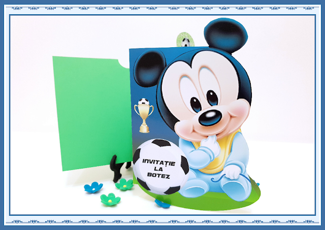 invitatii botez Mickey Mouse