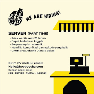 We Are Hiring Server Part time Booboocha