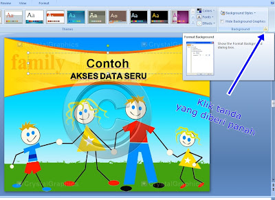 cara mengganti template slide