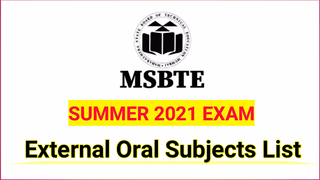 MSBTE I Scheme External Oral & Practical Subjects List | 6th Semester & D Pharmacy |