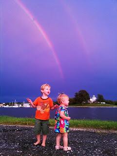 rainbow children playing