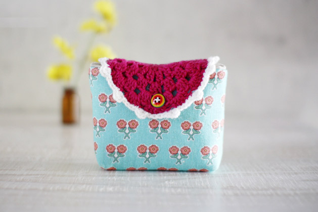 Tutorial Instructions Pattern Cosmetic Pouch With Illustration Photo Personalized Gift.