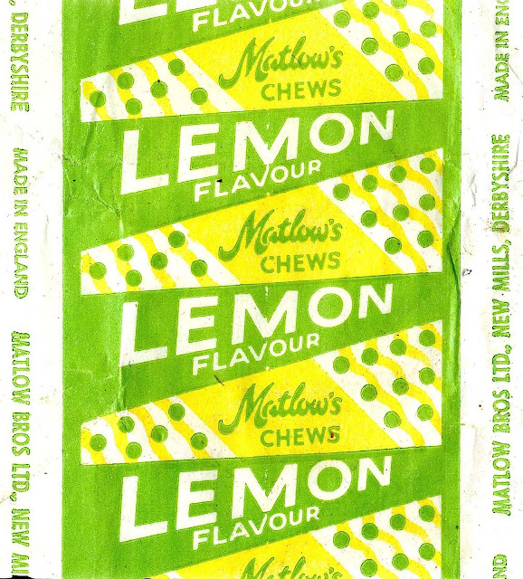 1970s candy wrapper Matlow's lemon chews