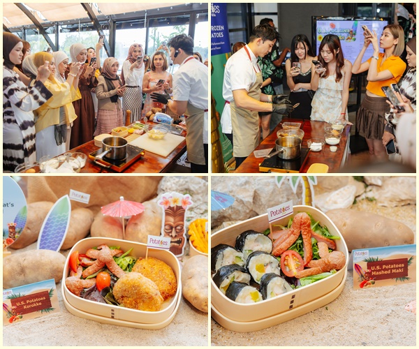 Demostrasi masakan oleh Chef Zeniq Chiam Sambutan Hari Bapa Bertemakan Pantai Bersama U.S. Potatoes