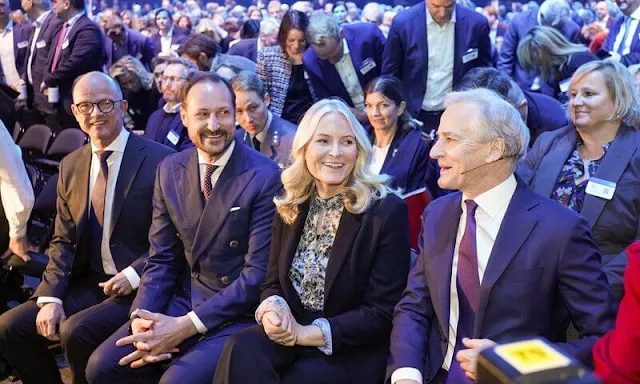 Crown Prince Haakon and Crown Princess Mette-Marit attended the Confederation of Norwegian Enterprise Annual Conference