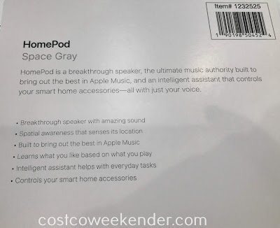 Costco 1232525 - Apple HomePod Smart Speaker: great for any home