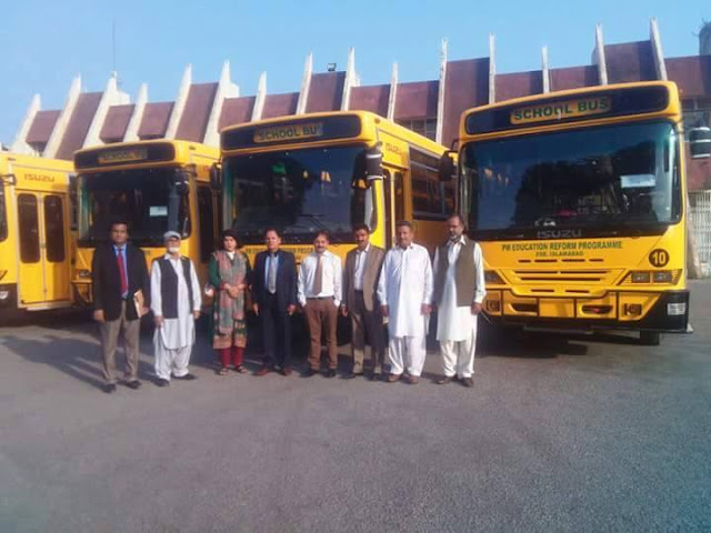 PM hands over 200 buses to schools in Islamabad