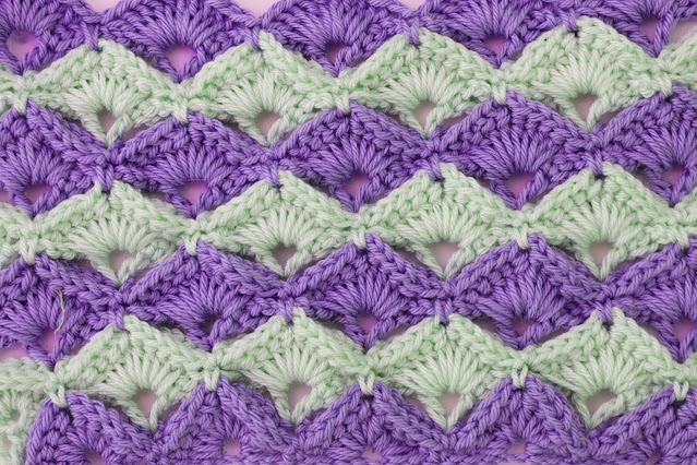 Crochet Imagen Muestra de abanicos en relieve a crochet Majovel corche croche crichet crocher crochey ceochet ctochet