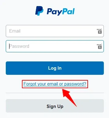 طريقة استعادة كلمة المرور حساب Restore Password Paypal