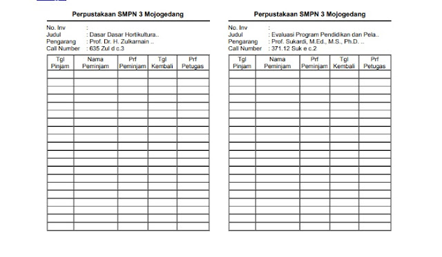 Panduan Menambah Dan Menggunakan Plugin Kartu Buku dan Slip Buku Pada SLiMS