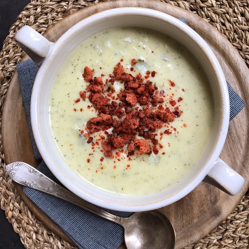 Zucchini-Lauch-Cremesuppe