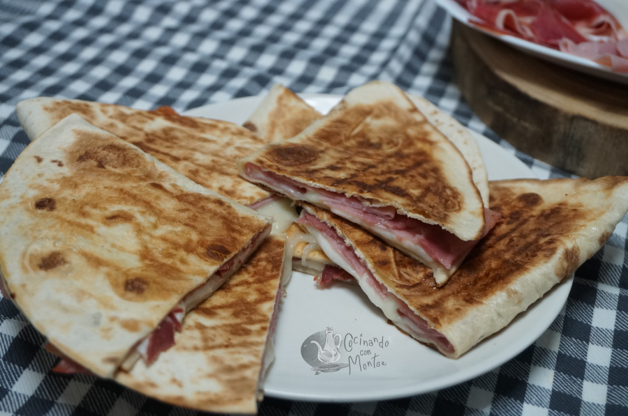 Quesadillas de jamón y queso