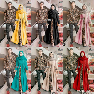 Jual Model Batik Couple Sarwendah Sarimbit Modern Untuk Pesta Kondangan Anak Muda