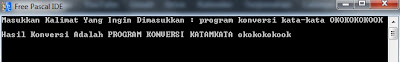Program Konversi Kalimat Pascal