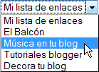 Un sencillo menú desplegable para el blog