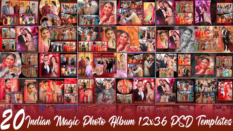 Indian Magic Photo Album PSD Templates