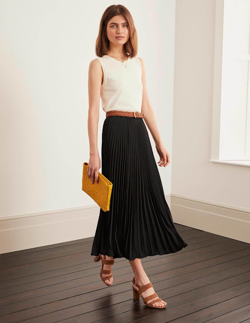 boden kristen pleated skirt