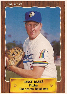 Lance Banks 1990 Charleston Rainbows card